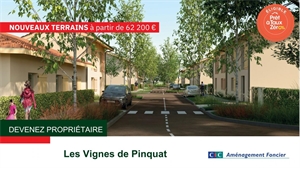 terrain a batir à la vente -   33240  LA LANDE DE FRONSAC, surface 396 m2 vente terrain a batir - UBI475964852